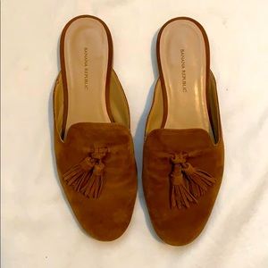Banana Republic Demi Suede Tassel Loafer Mule
